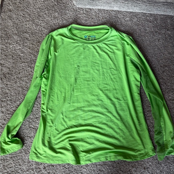 IBKUL Green Long Sleeve Tank Top size XL mesh golf UPF 50 - Picture 1 of 4